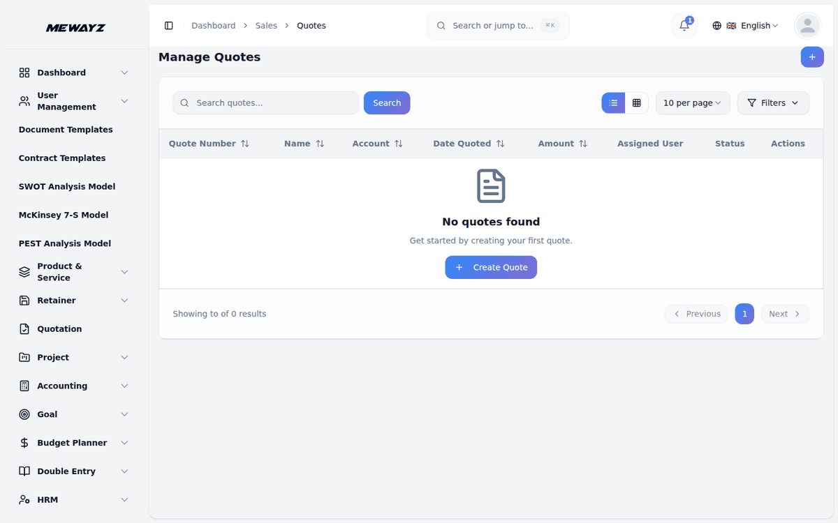 Mewayz Sales Pipeline — Sales quotes