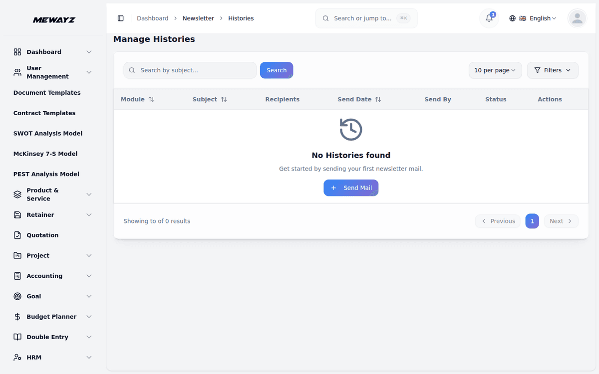 Mewayz Email Sequences — Sequence history