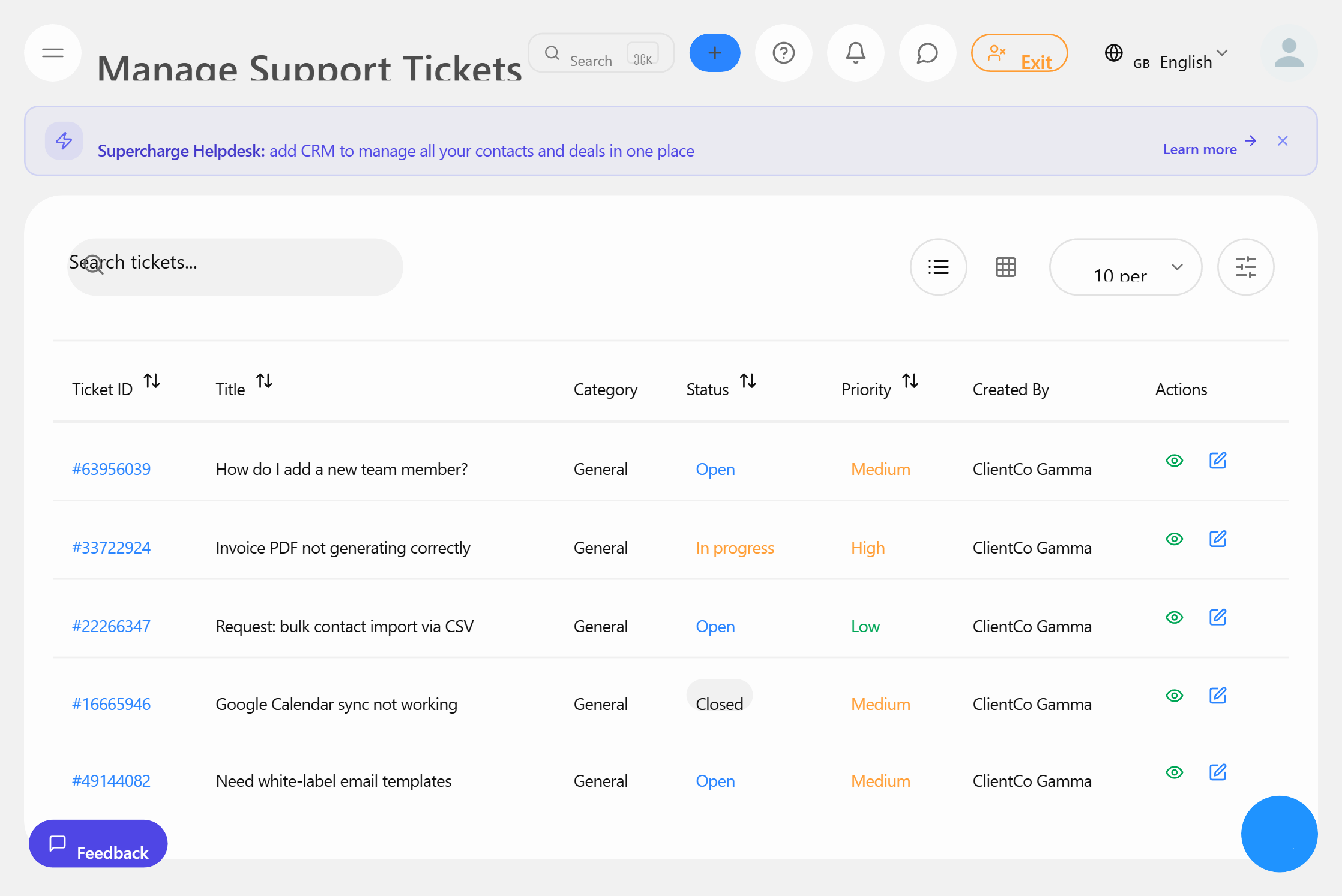 고객 지원 플랫폼