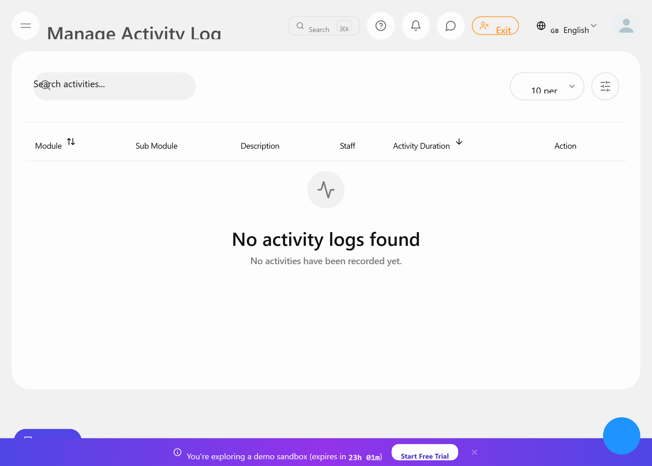 Activity logs — complete audit trail of every workflow execution and action