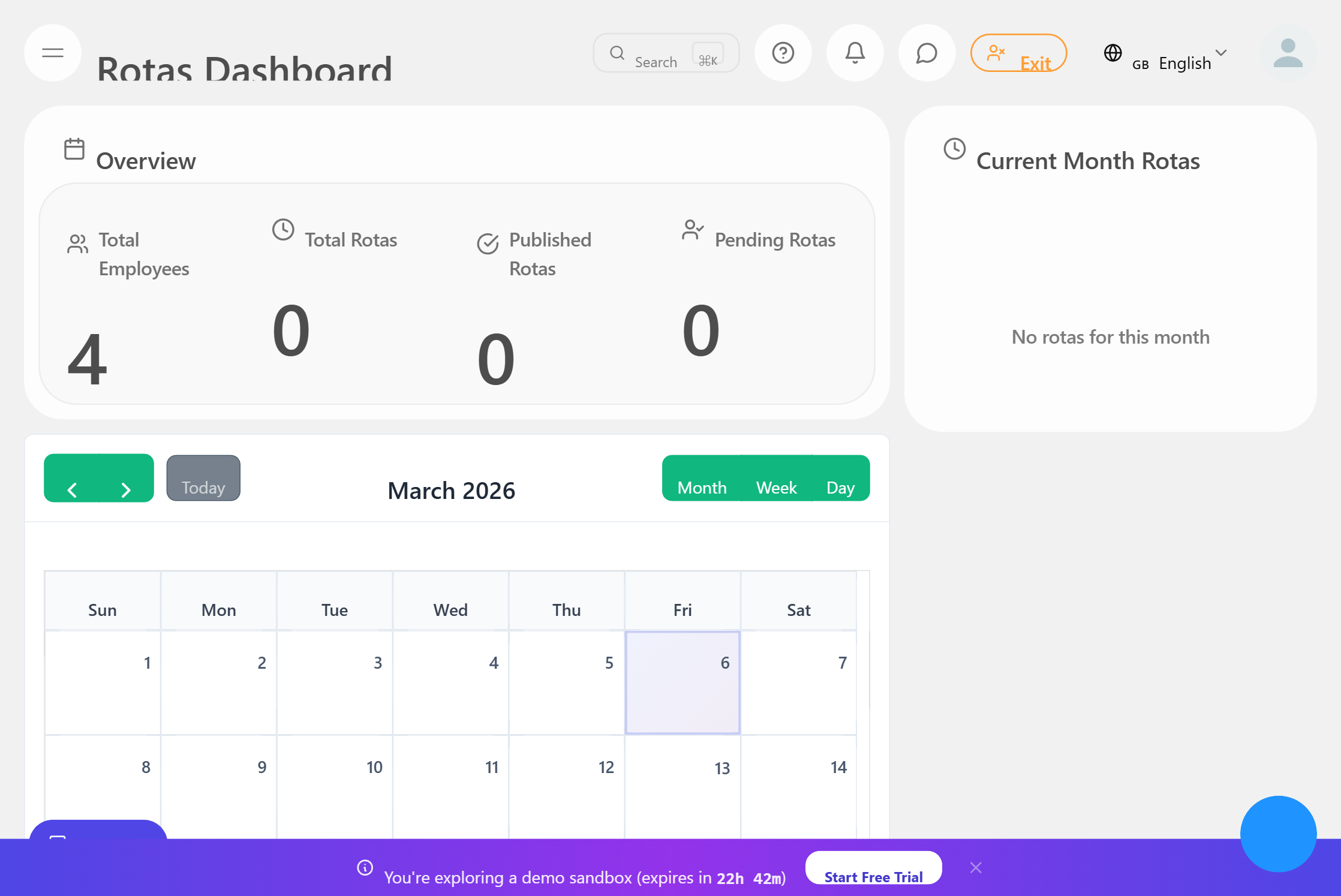 로스터 및 스케줄링