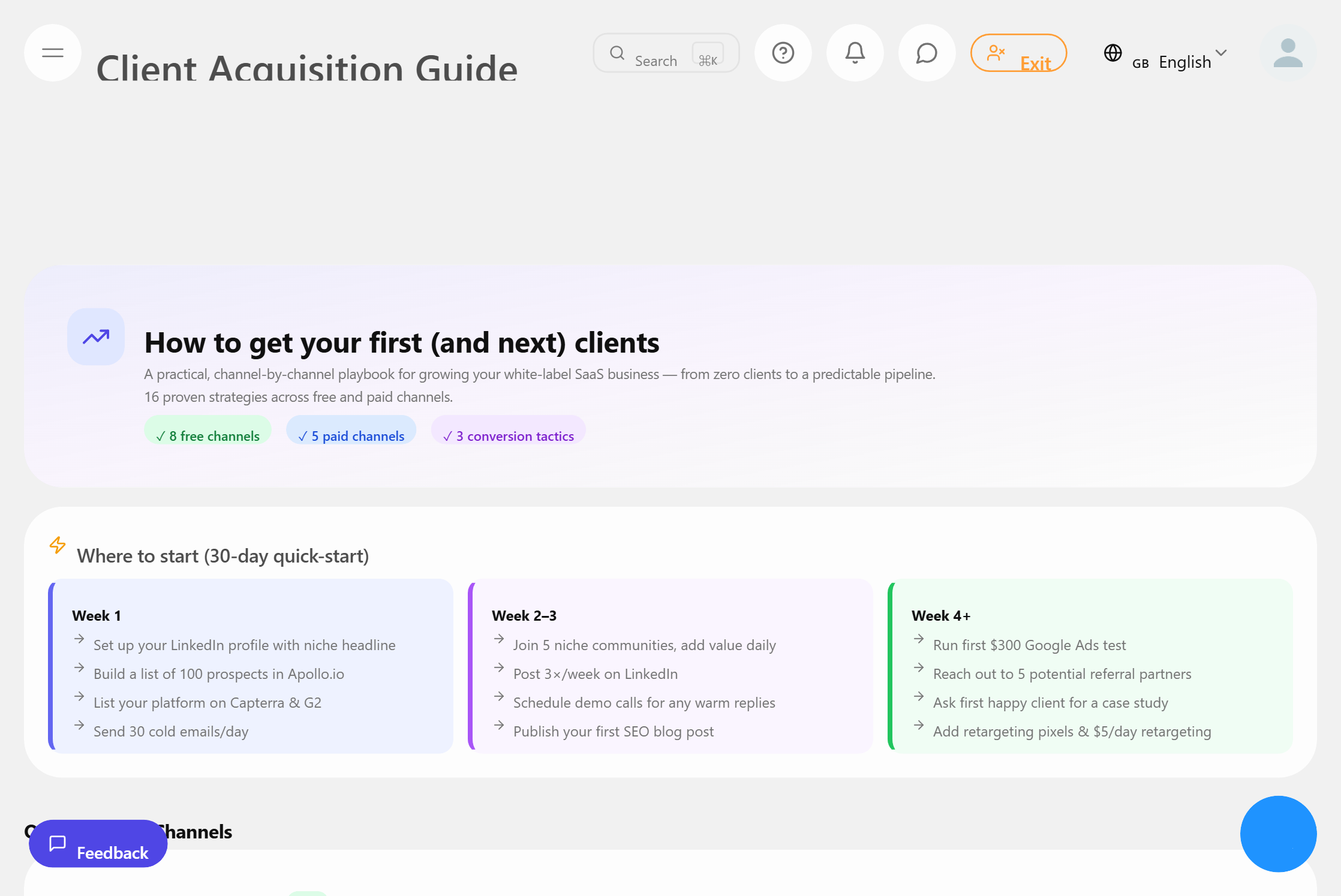 Guia de aquisição de clientes para revendedores
