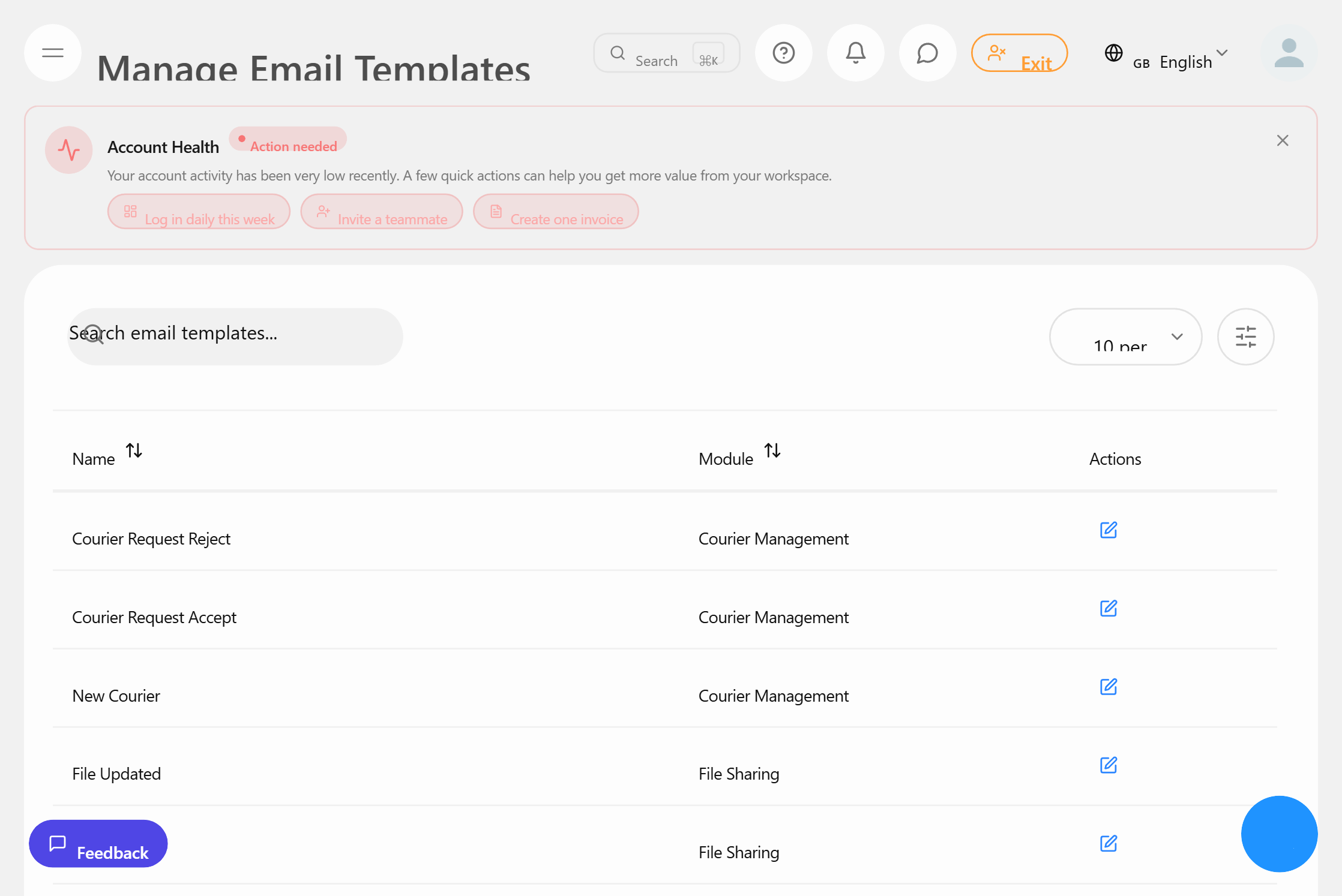 "Construtor de templates de email brandizados"